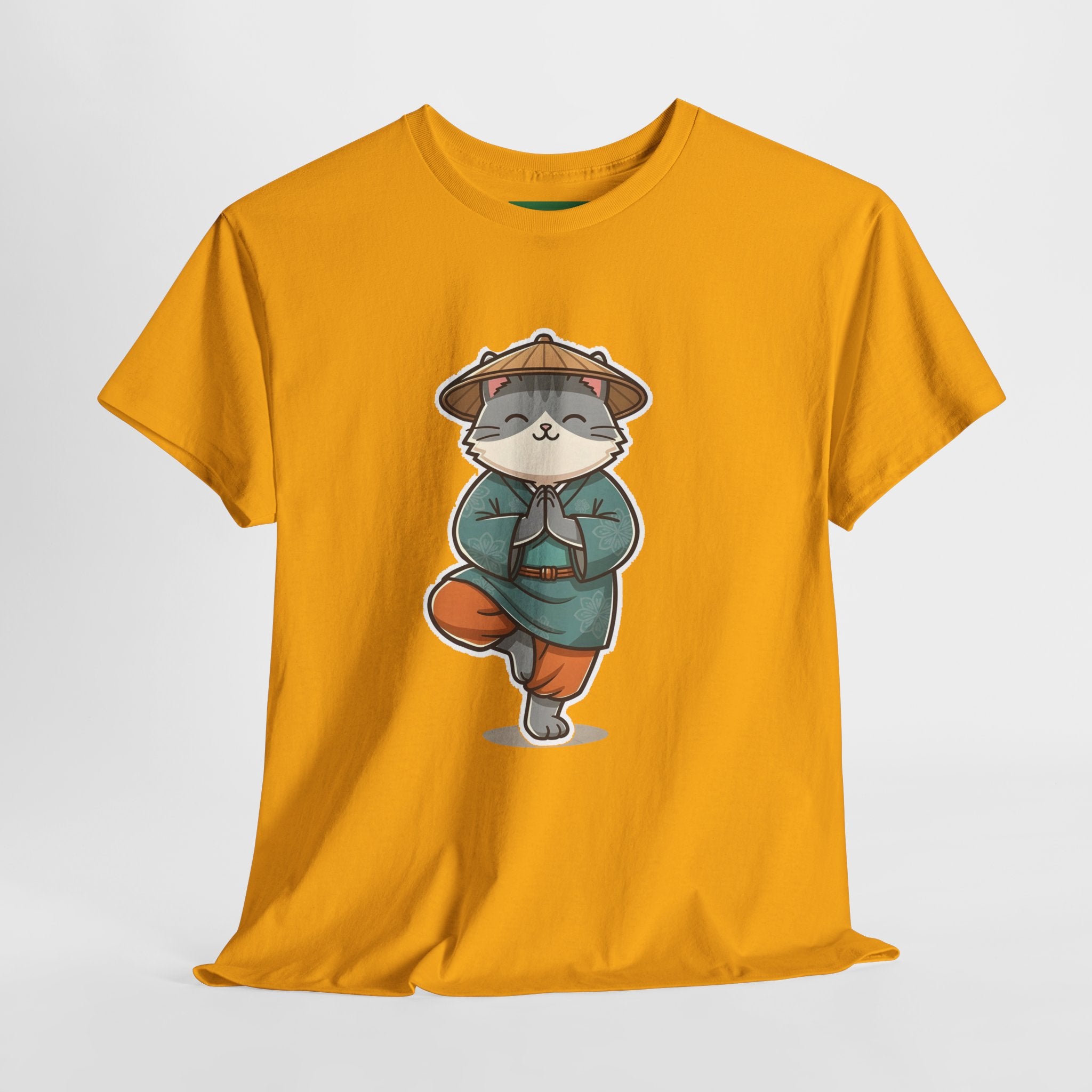 Meditating Cat Tee — Cute Zen Cat Yoga T-Shirt