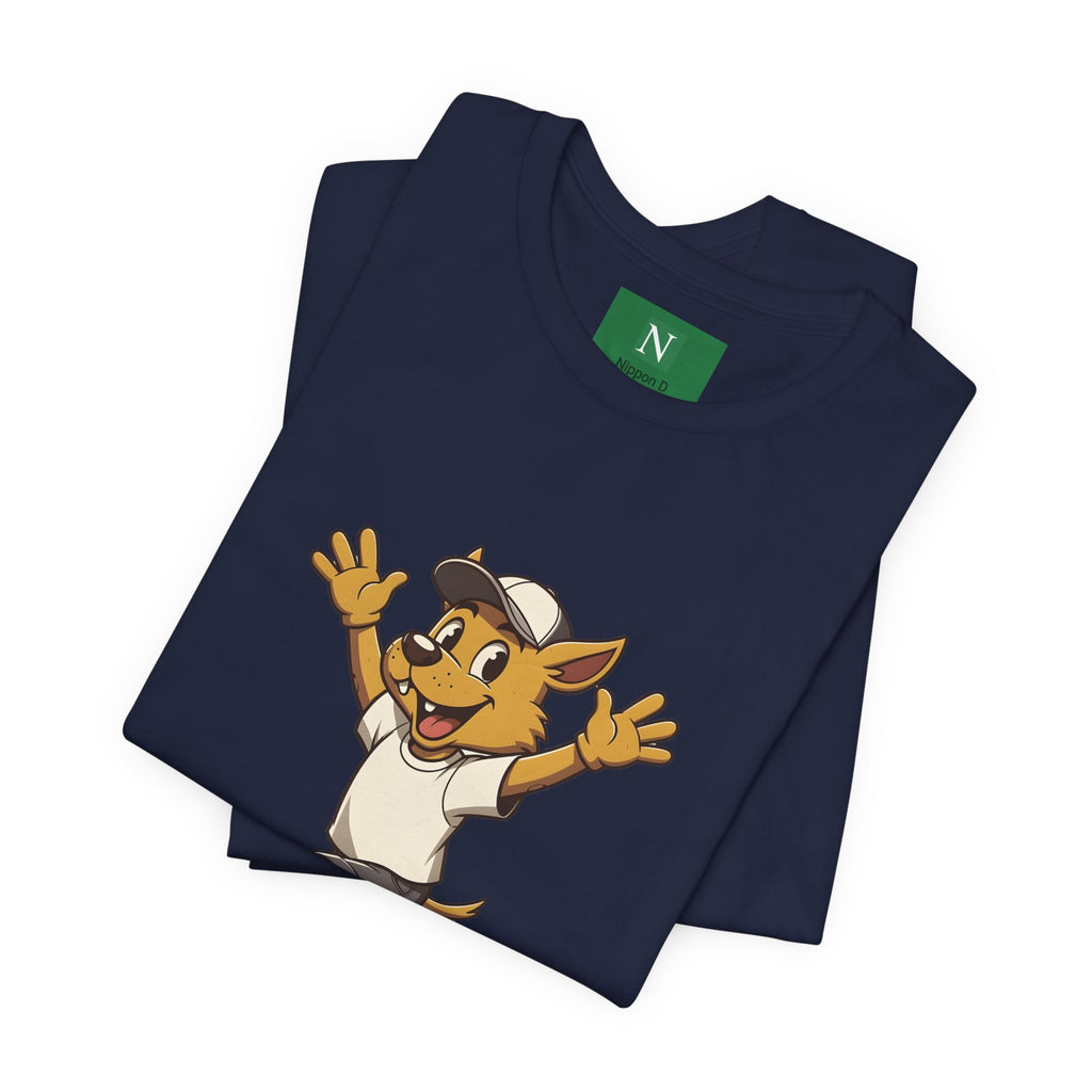 Happy Corgi Character Tee — ワンワンモード (Dog Mode) Cute Cartoon Shirt