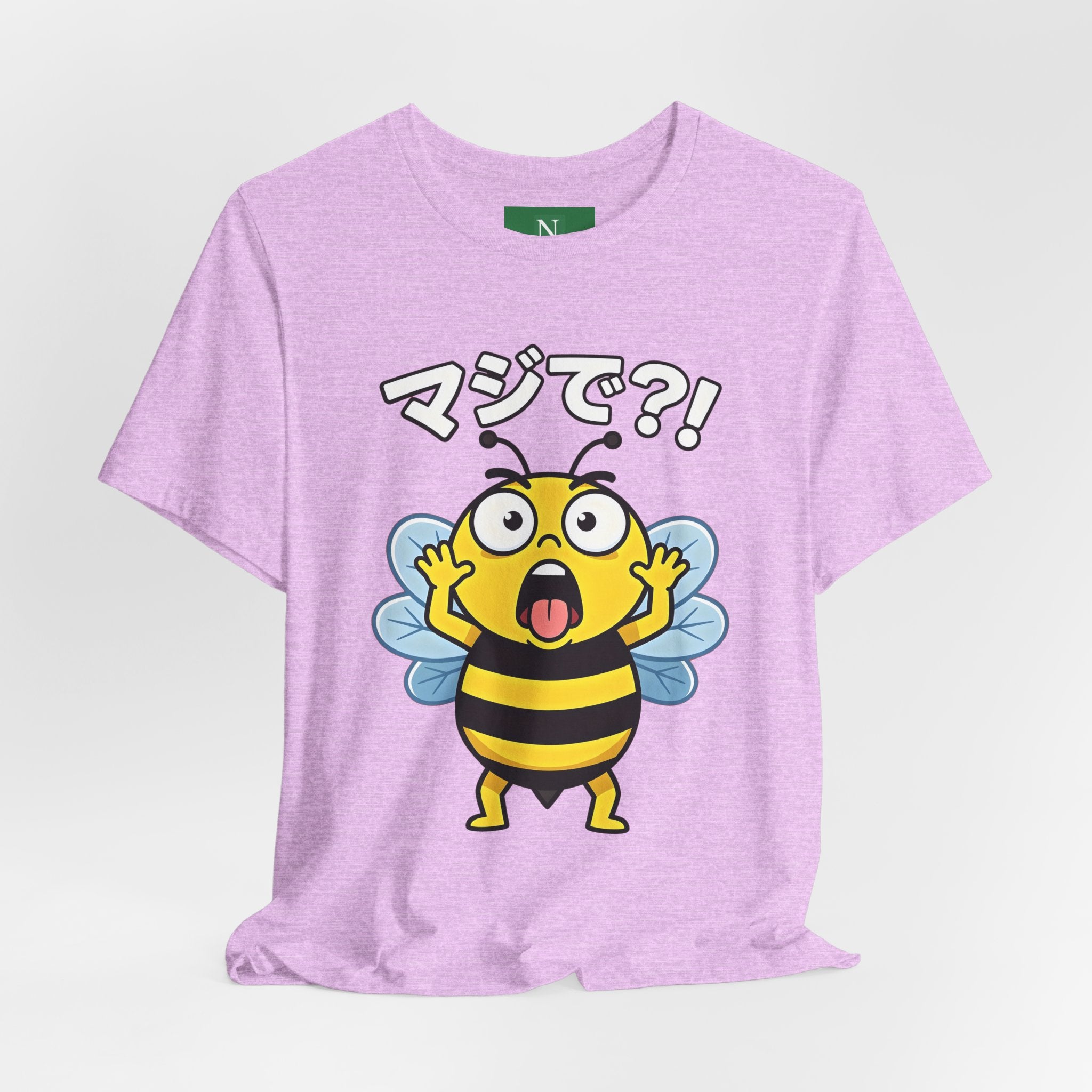 Surprised Bee Tee – マジで?! Cute Japanese Cartoon Graphic T-Shirt