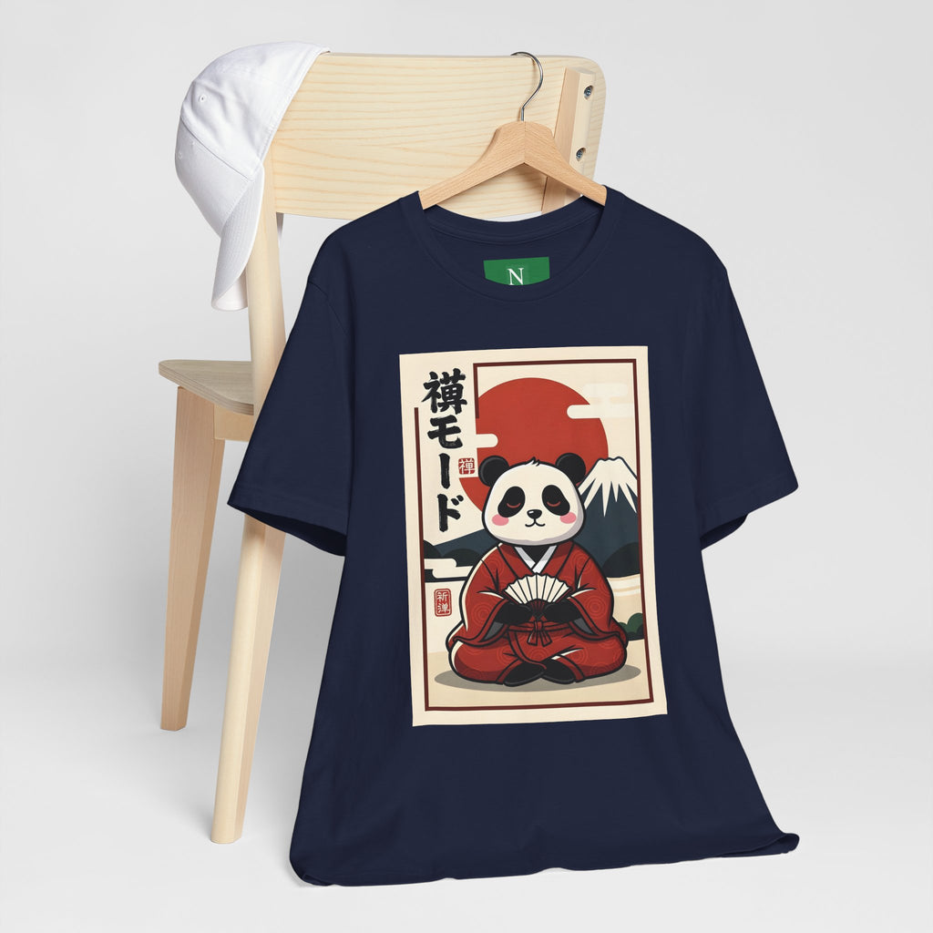 Panda Samurai Tee — Cute Japanese Ukiyo-e Style Graphic T-Shirt