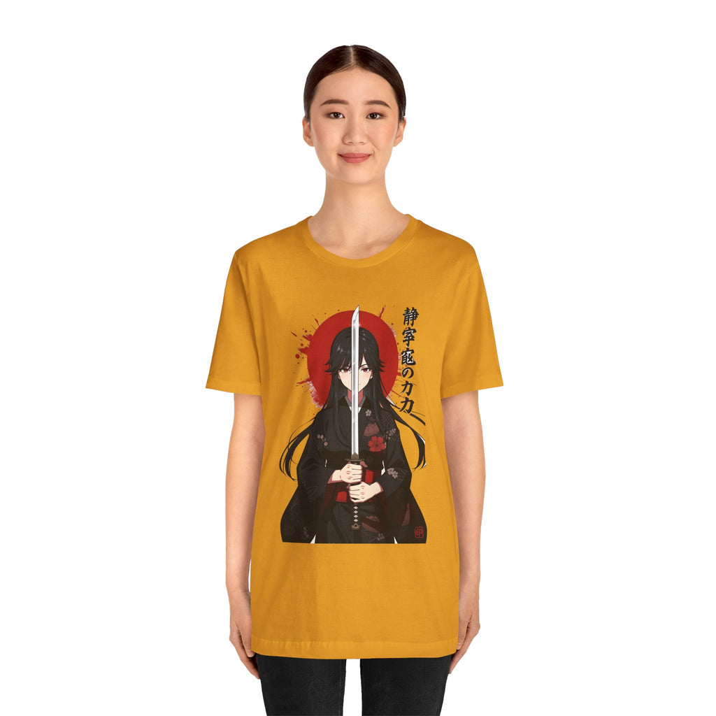 Samurai Girl Sword Tee — Japanese Anime Katana T-Shirt