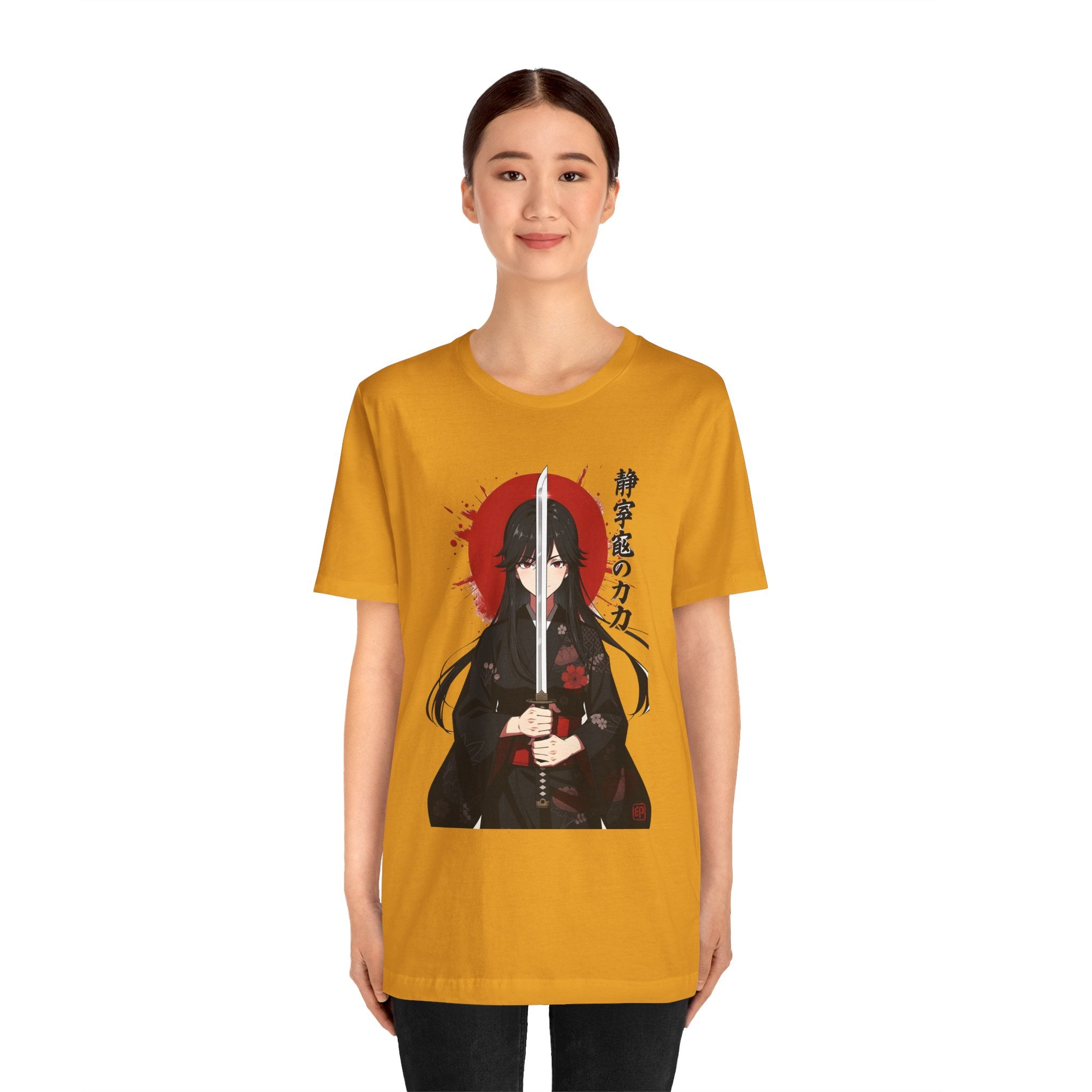 Samurai Girl Sword Tee — Japanese Anime Katana T-Shirt