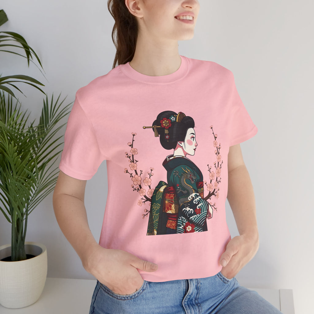 Geisha Blossom T‑Shirt — Vintage Japanese Art Tee