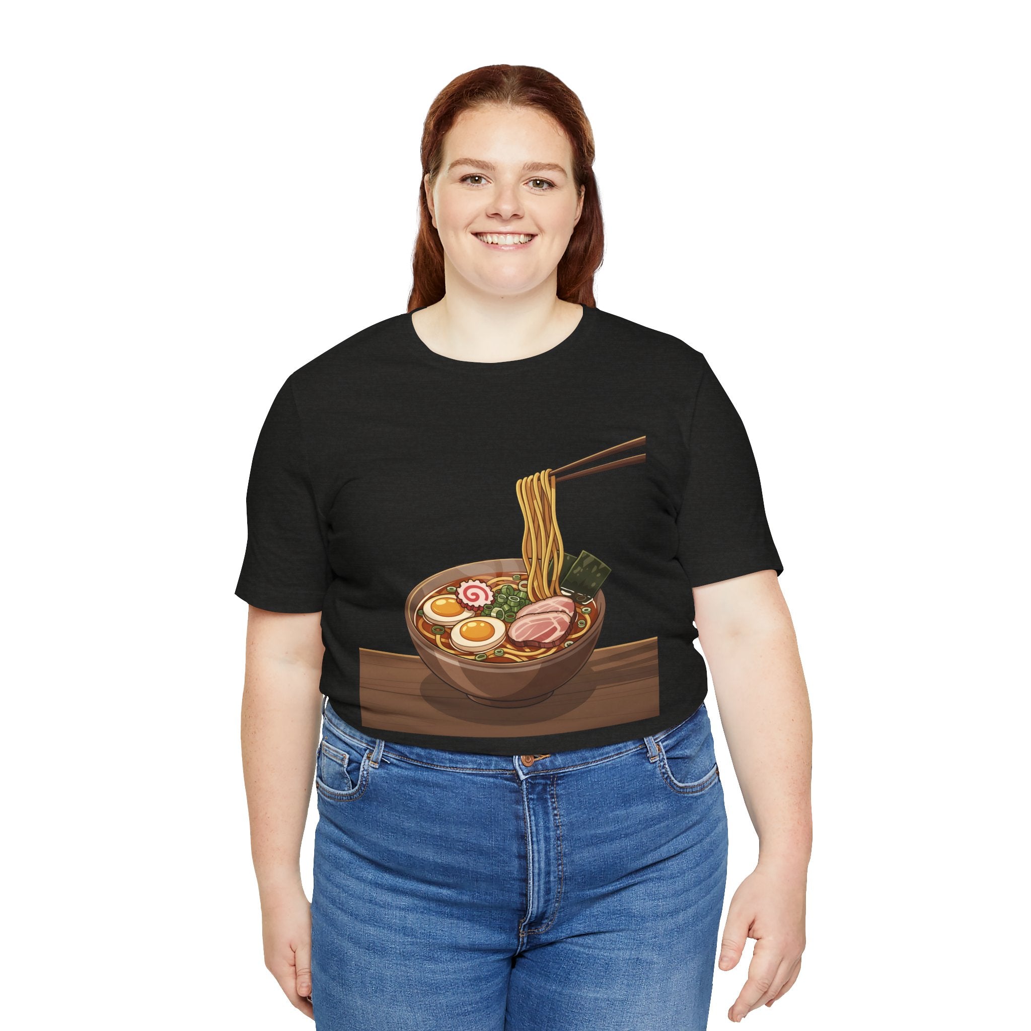 Ramen Bowl Graphic Tee – Chopsticks & Noodles Japanese Food T-Shirt