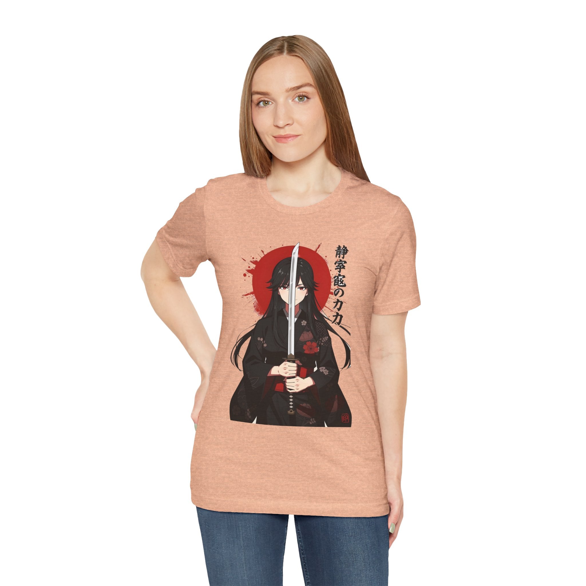 Samurai Girl Sword Tee — Japanese Anime Katana T-Shirt