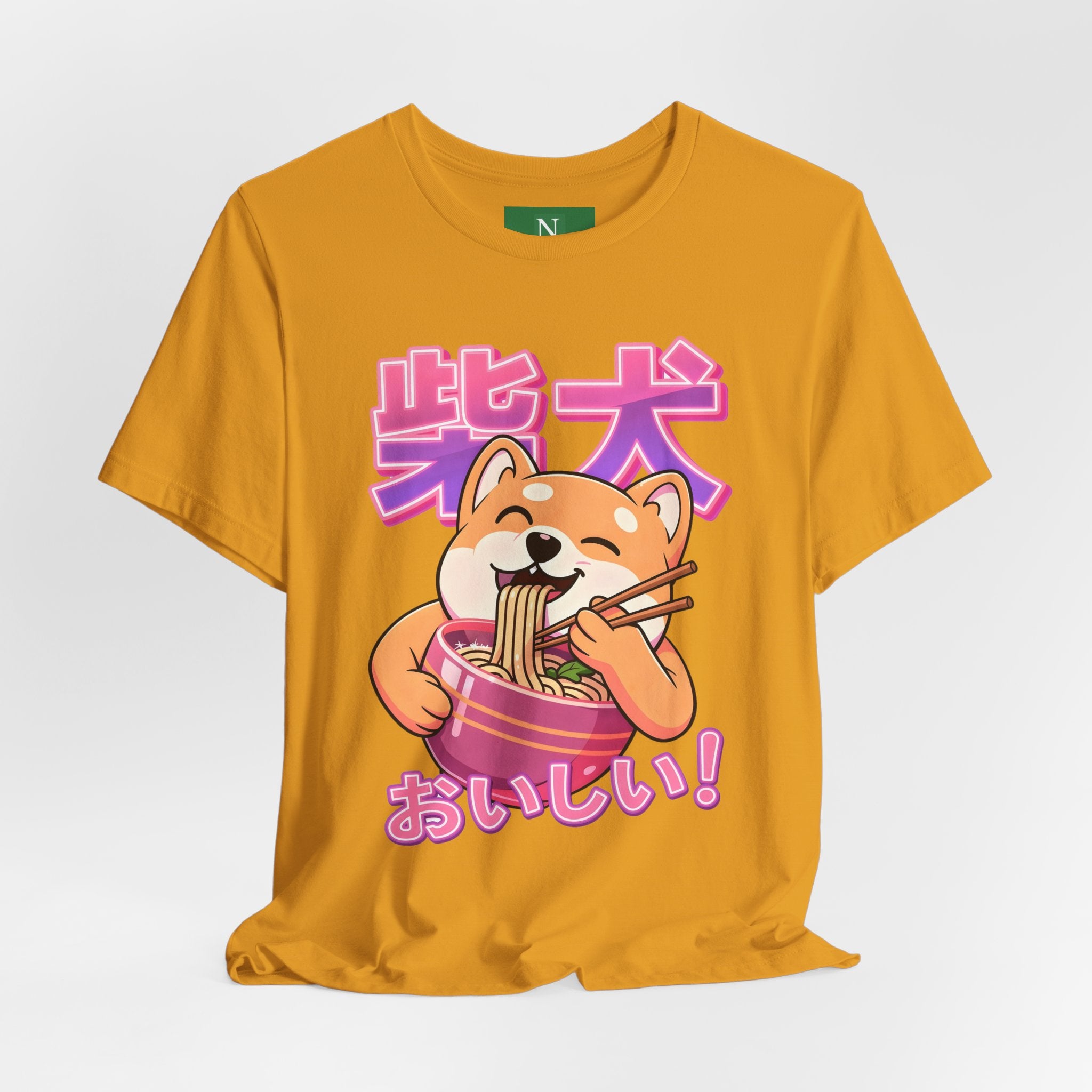 Shiba Inu Ramen Tee — おいしい! Cute Japanese Dog Noodle T-Shirt