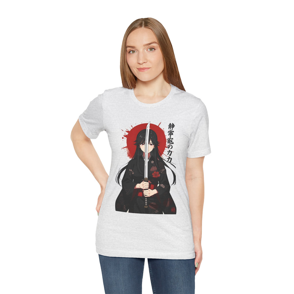 Samurai Girl Sword Tee — Japanese Anime Katana T-Shirt