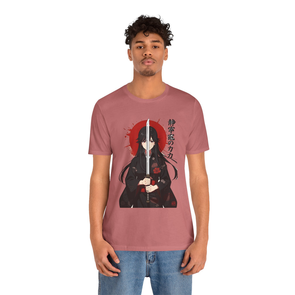 Samurai Girl Sword Tee — Japanese Anime Katana T-Shirt