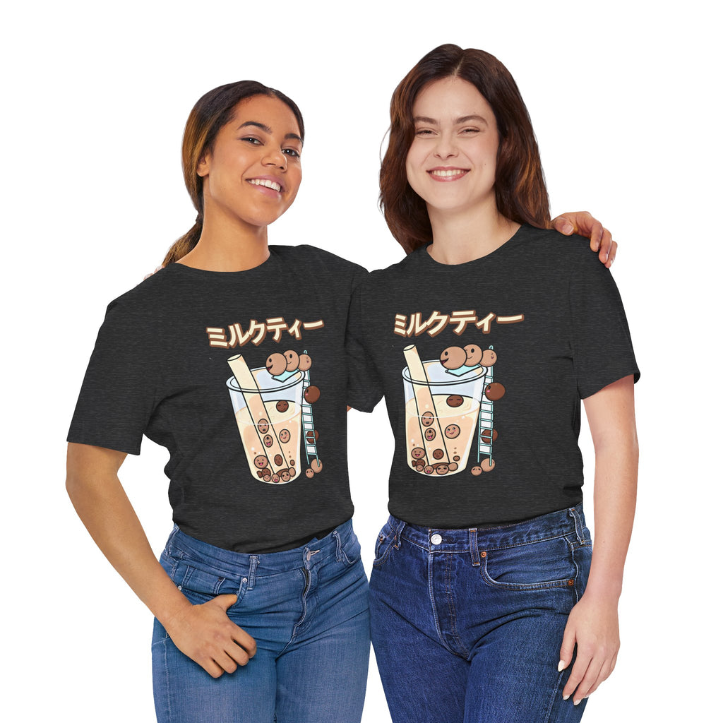 Boba Milk Tea T‑Shirt – ミルクティー Bubble Tea Graphic Tee