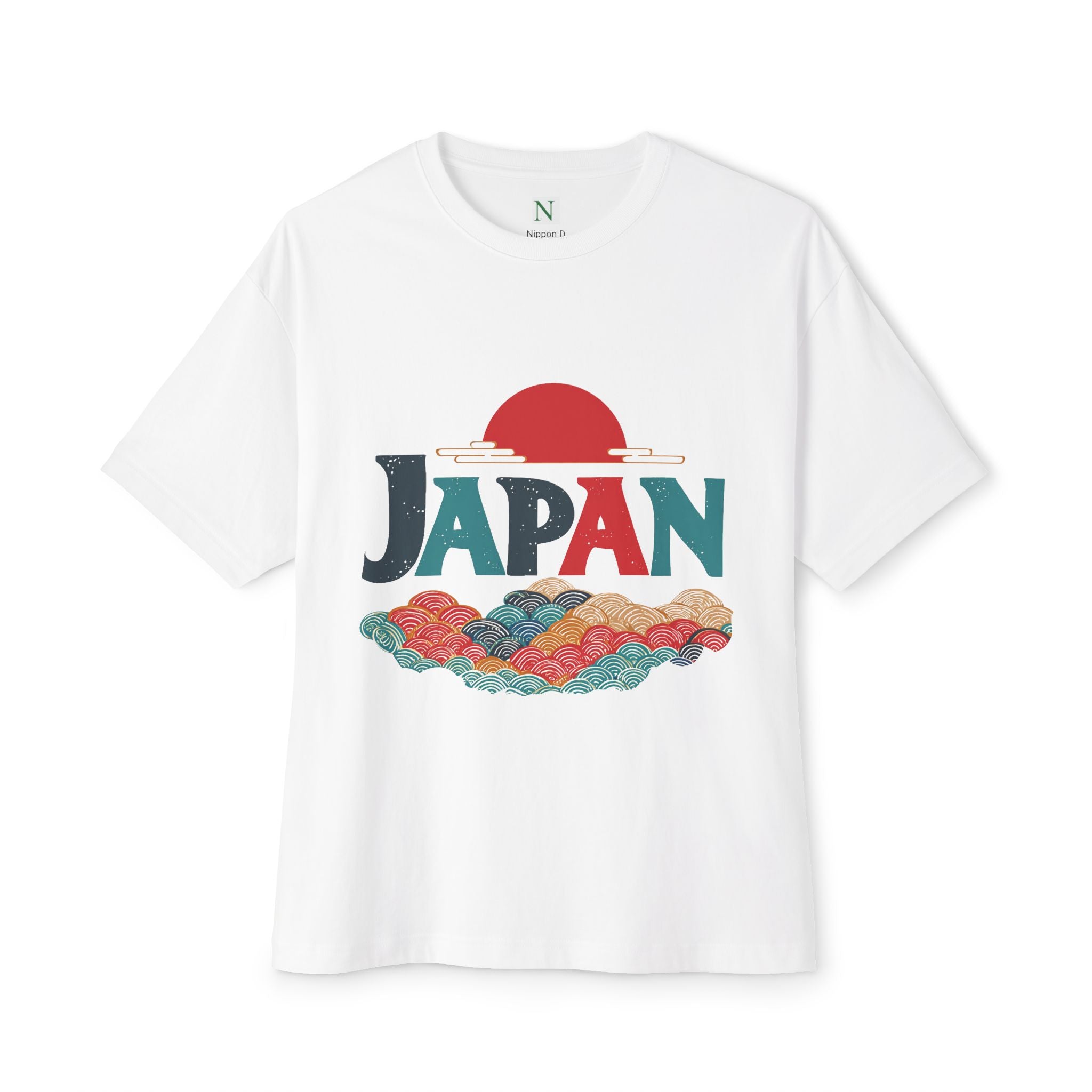 Copy of Japanese Wave Art Unisex Oversized Boxy Tee, Casual Streetwear, Vintage Graphic Tee, Summer Outfit, Gift for Art Lovers