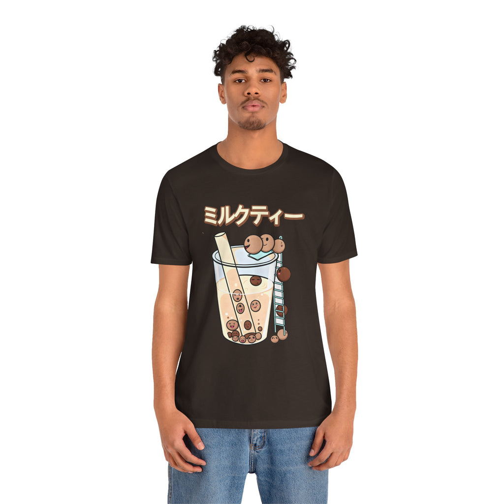 Boba Milk Tea T‑Shirt – ミルクティー Bubble Tea Graphic Tee