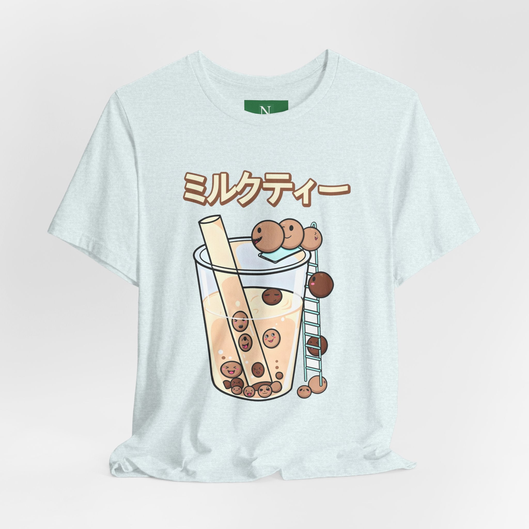 Boba Milk Tea T‑Shirt – ミルクティー Bubble Tea Graphic Tee