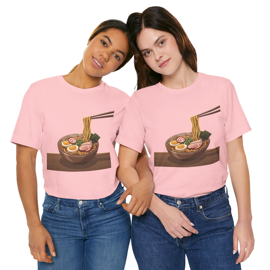Ramen Bowl Graphic Tee – Chopsticks & Noodles Japanese Food T-Shirt