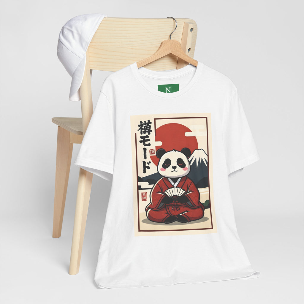 Panda Samurai Tee — Cute Japanese Ukiyo-e Style Graphic T-Shirt