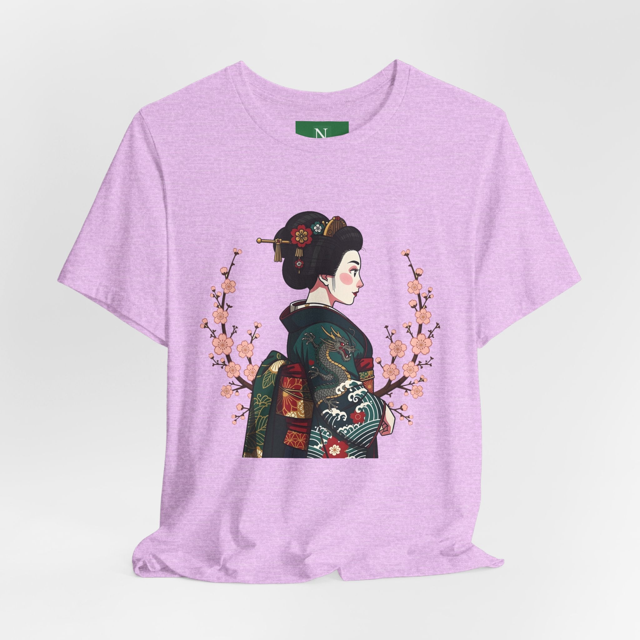Geisha Blossom T‑Shirt — Vintage Japanese Art Tee