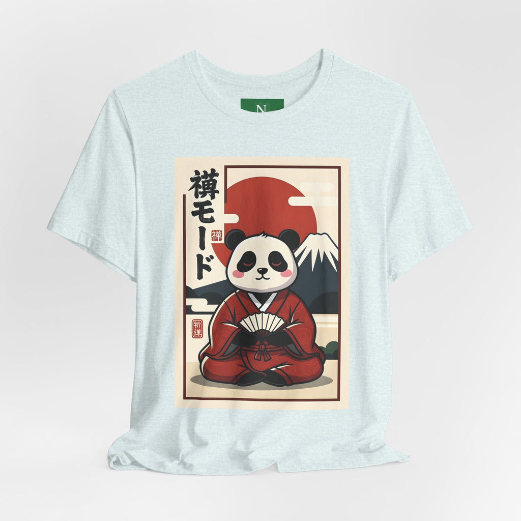 Panda Samurai Tee — Cute Japanese Ukiyo-e Style Graphic T-Shirt