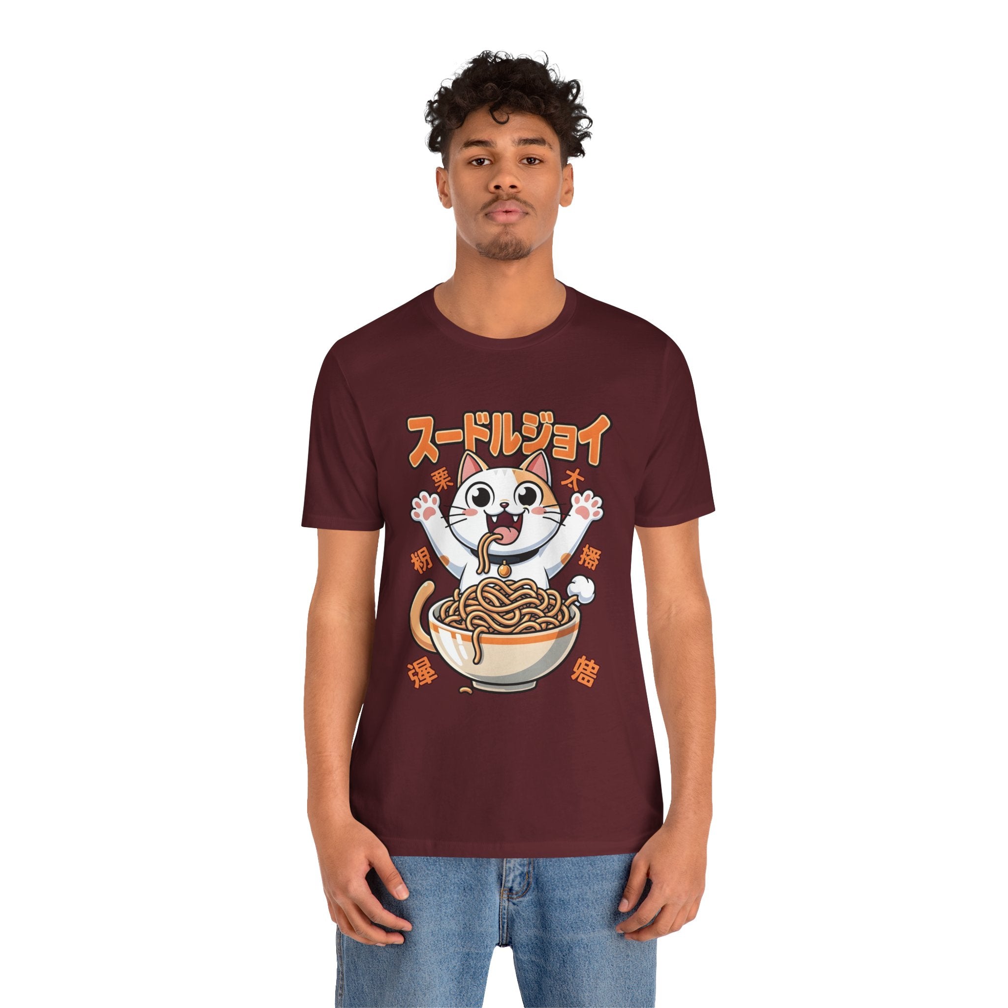 Ramen Cat Tee — Cute Japanese Noodle Graphic T-Shirt
