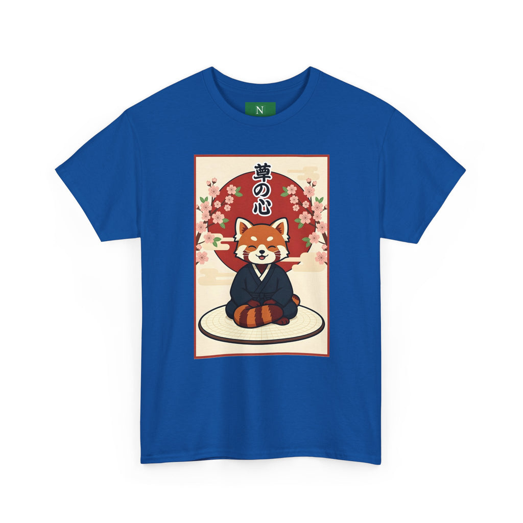 Red Panda Zen T-Shirt — Cute Japanese-Inspired Meditation Design