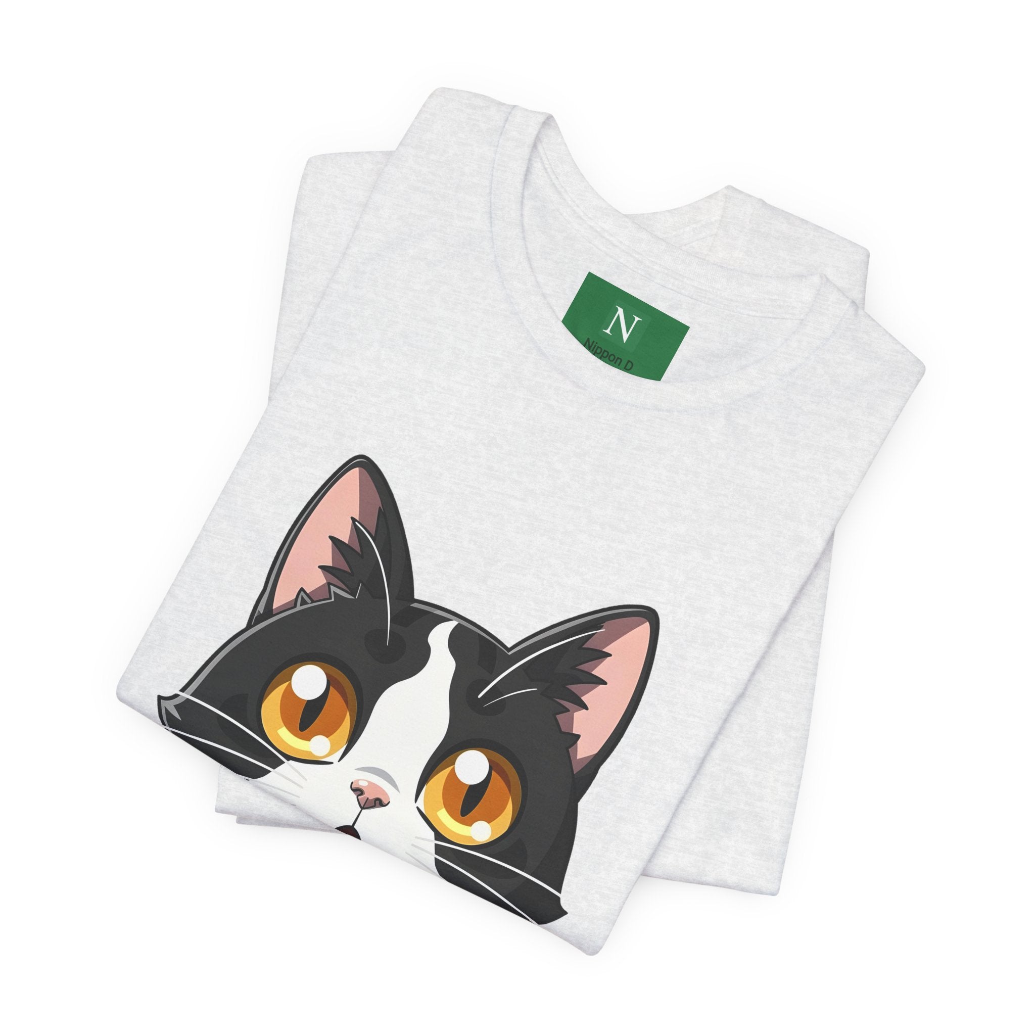 Cat Shock Face Graphic Tee — マジで?! Cute Anime Cat T-Shirt