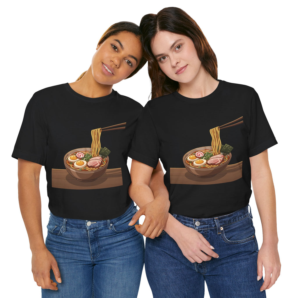 Ramen Bowl Graphic Tee – Chopsticks & Noodles Japanese Food T-Shirt