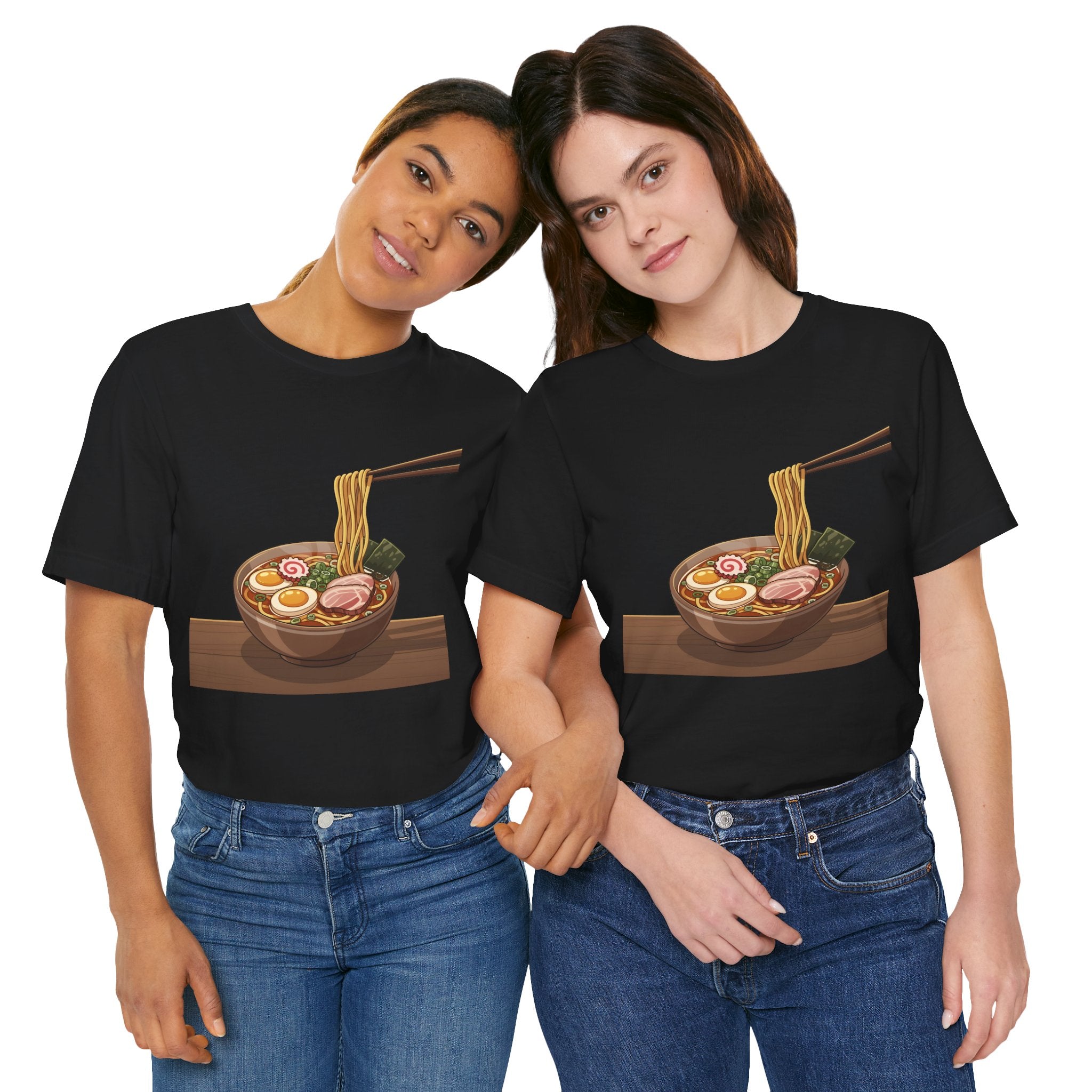 Ramen Bowl Graphic Tee – Chopsticks & Noodles Japanese Food T-Shirt