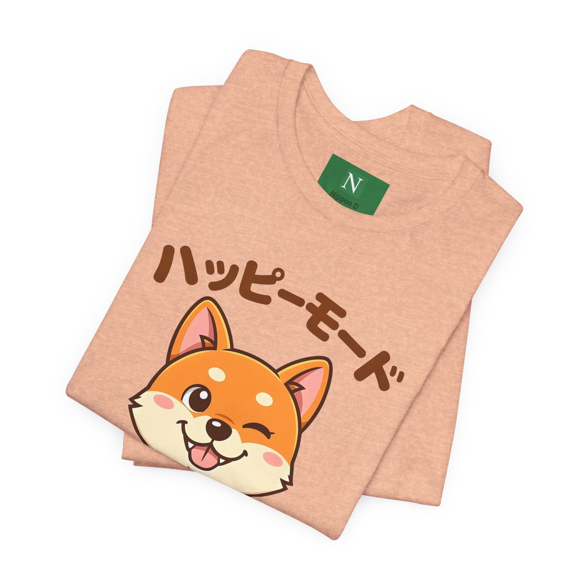 Happy Mode Shiba Inu T‑Shirt — Cute Japanese Kawaii Dog Tee