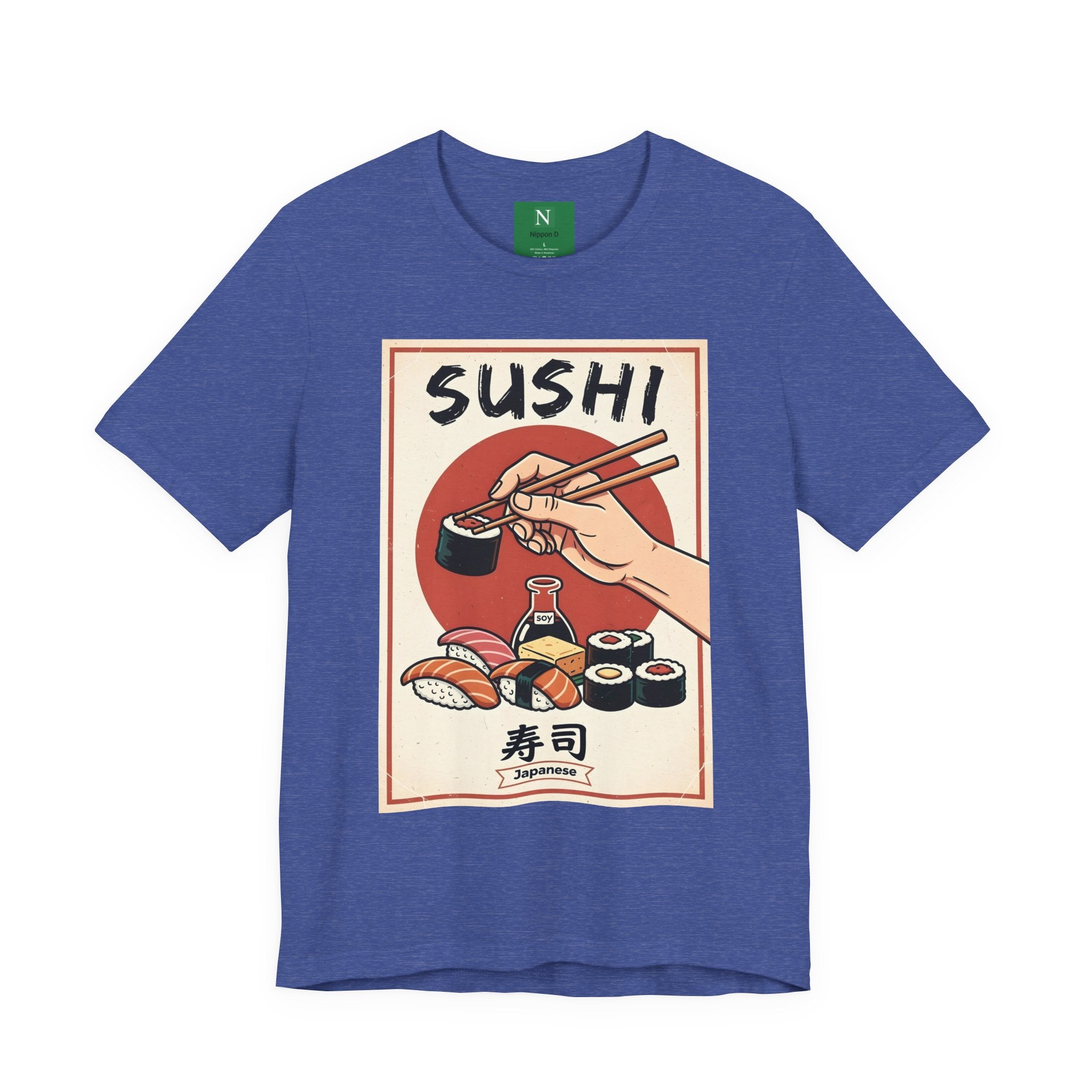 Sushi Poster Graphic Tee — Retro Japanese Sushi Shirt