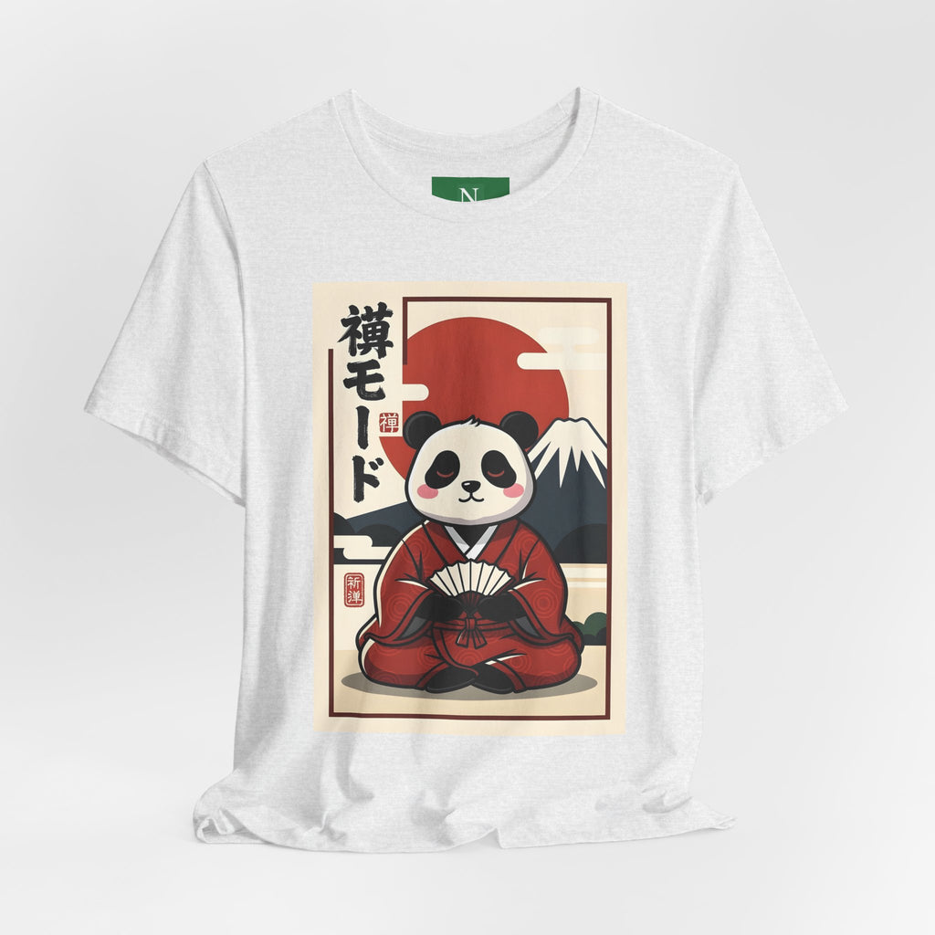 Panda Samurai Tee — Cute Japanese Ukiyo-e Style Graphic T-Shirt