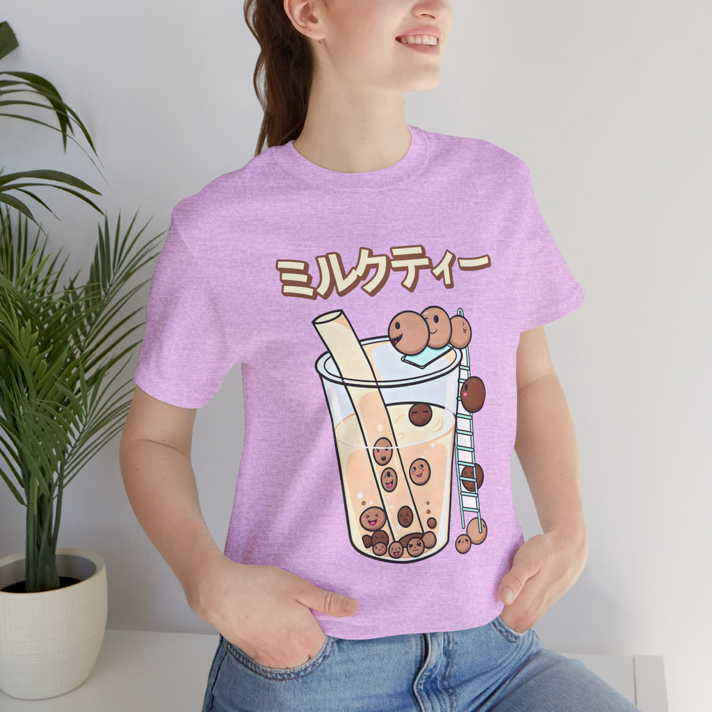 Boba Milk Tea T‑Shirt – ミルクティー Bubble Tea Graphic Tee