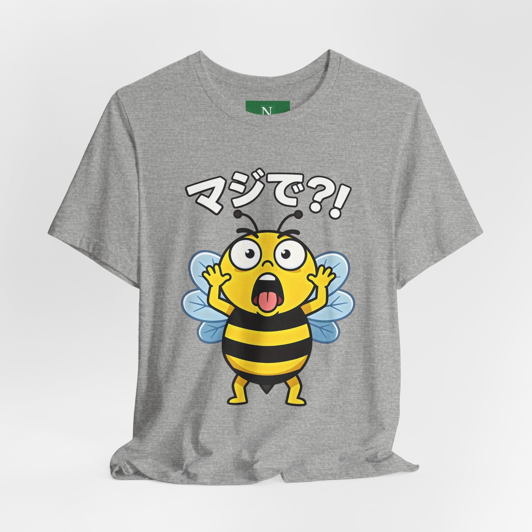 Surprised Bee Tee – マジで?! Cute Japanese Cartoon Graphic T-Shirt