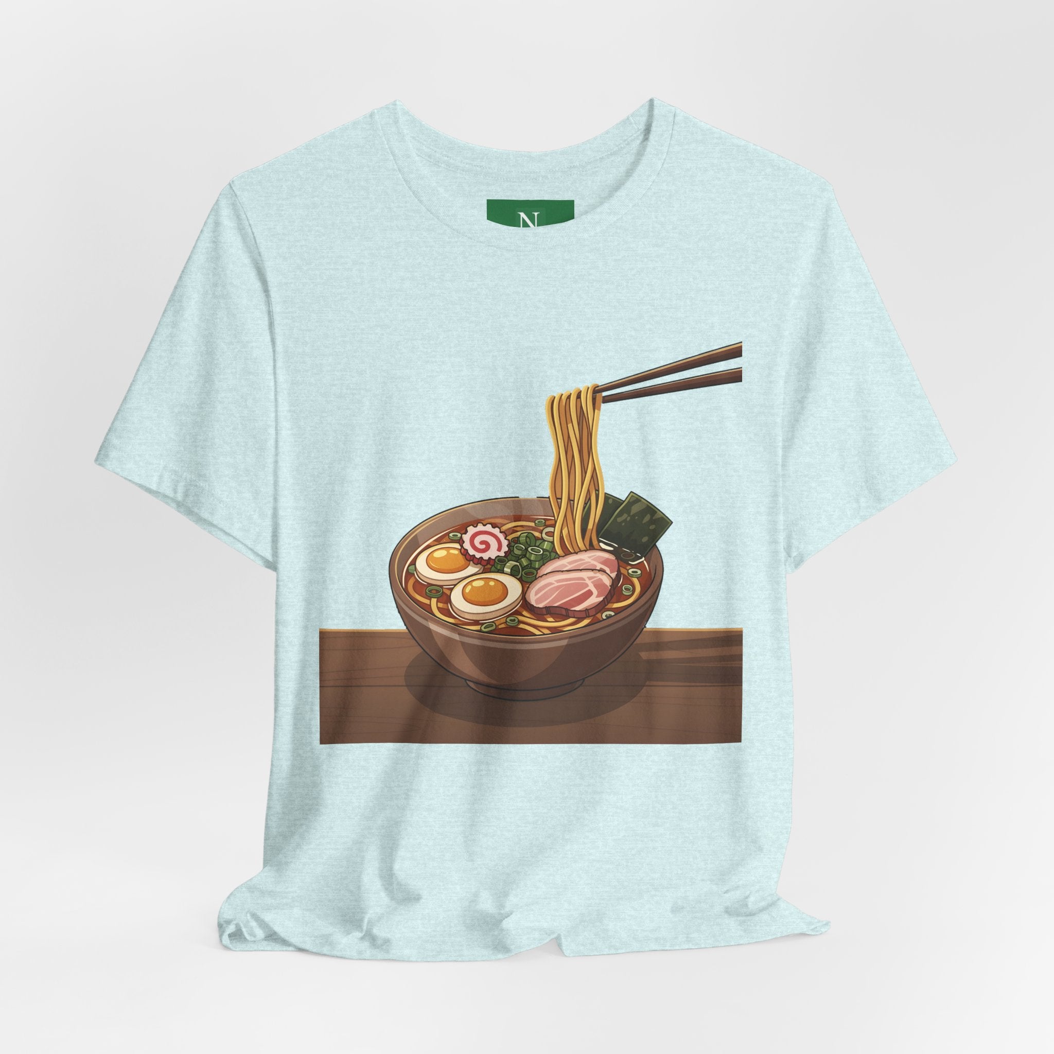 Ramen Bowl Graphic Tee – Chopsticks & Noodles Japanese Food T-Shirt