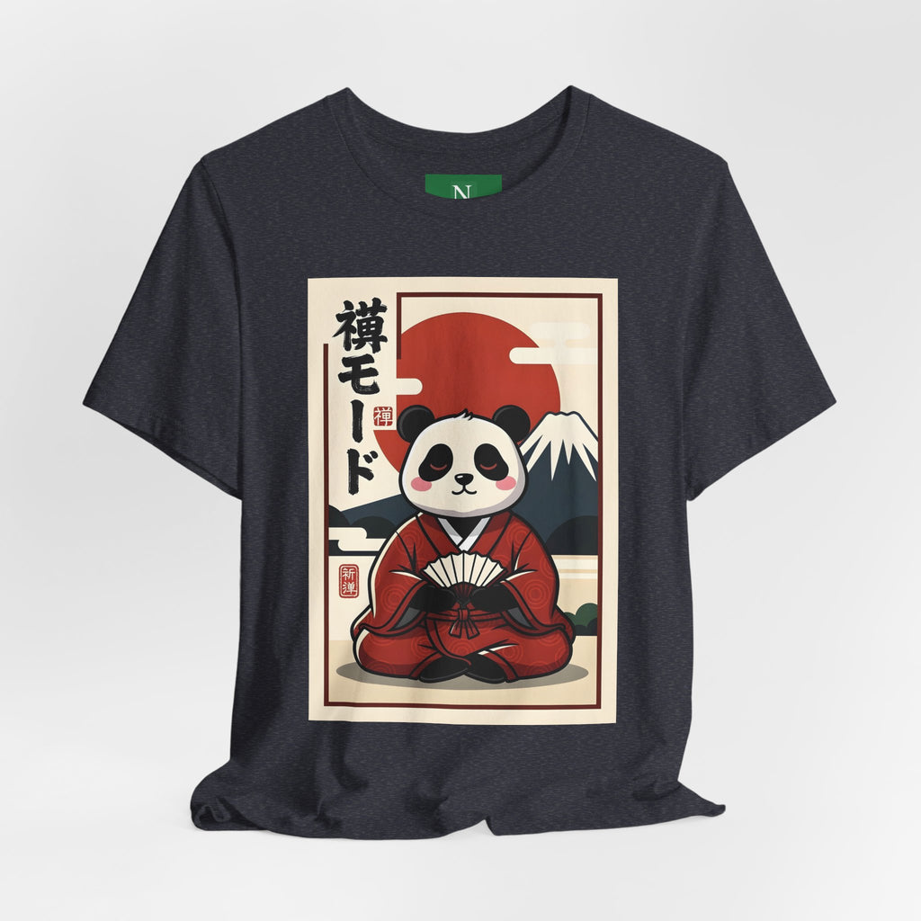 Panda Samurai Tee — Cute Japanese Ukiyo-e Style Graphic T-Shirt