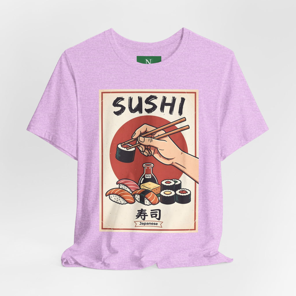 Sushi Poster Graphic Tee — Retro Japanese Sushi Shirt