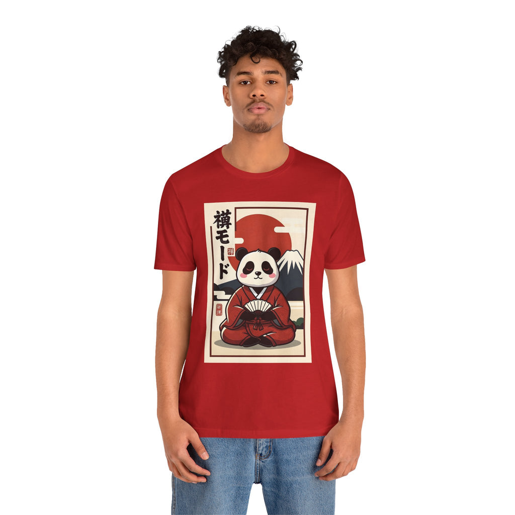 Panda Samurai Tee — Cute Japanese Ukiyo-e Style Graphic T-Shirt
