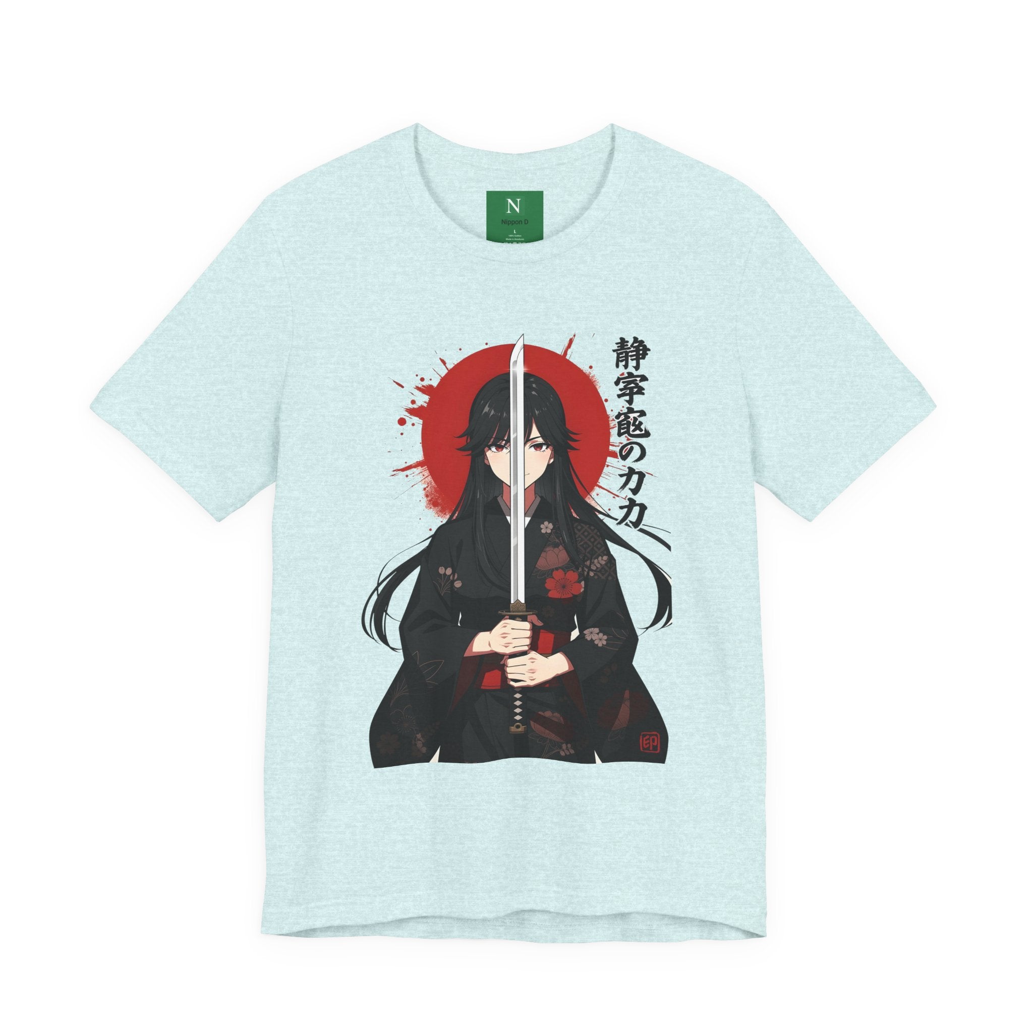 Samurai Girl Sword Tee — Japanese Anime Katana T-Shirt