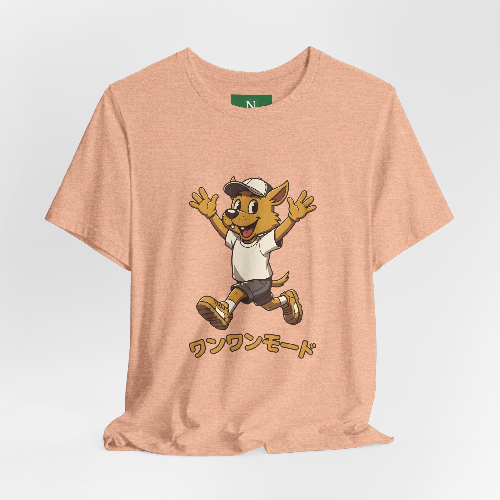 Happy Corgi Character Tee — ワンワンモード (Dog Mode) Cute Cartoon Shirt