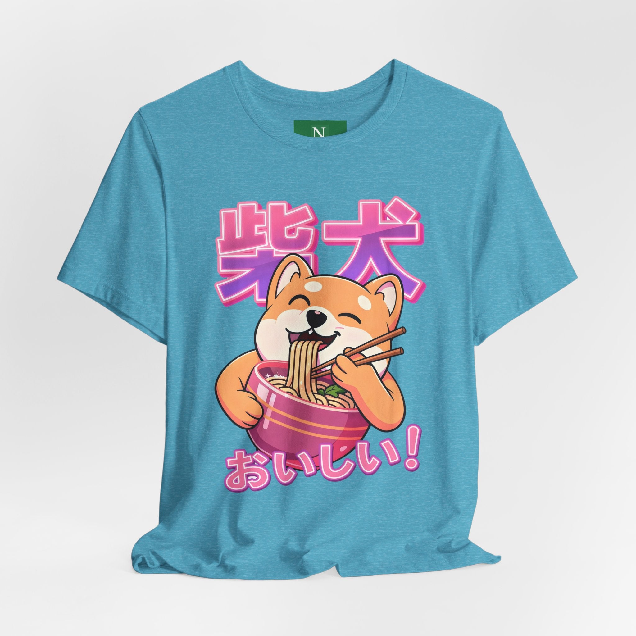 Shiba Inu Ramen Tee — おいしい! Cute Japanese Dog Noodle T-Shirt