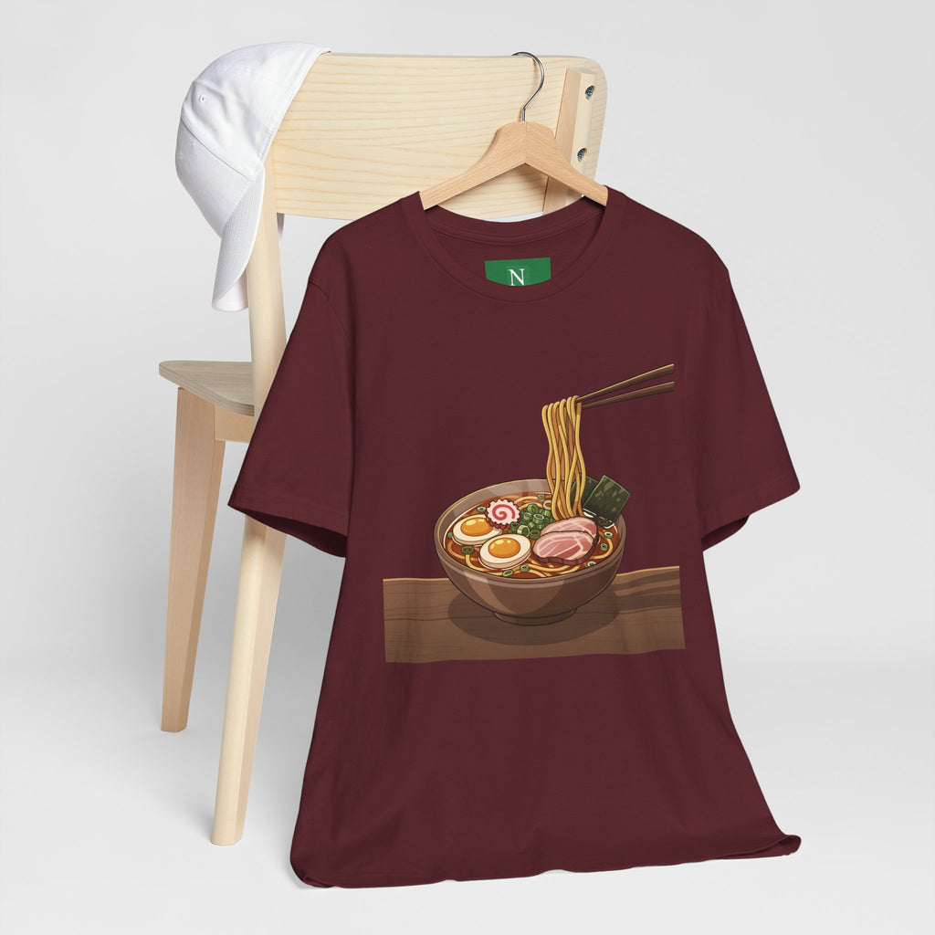 Ramen Bowl Graphic Tee – Chopsticks & Noodles Japanese Food T-Shirt