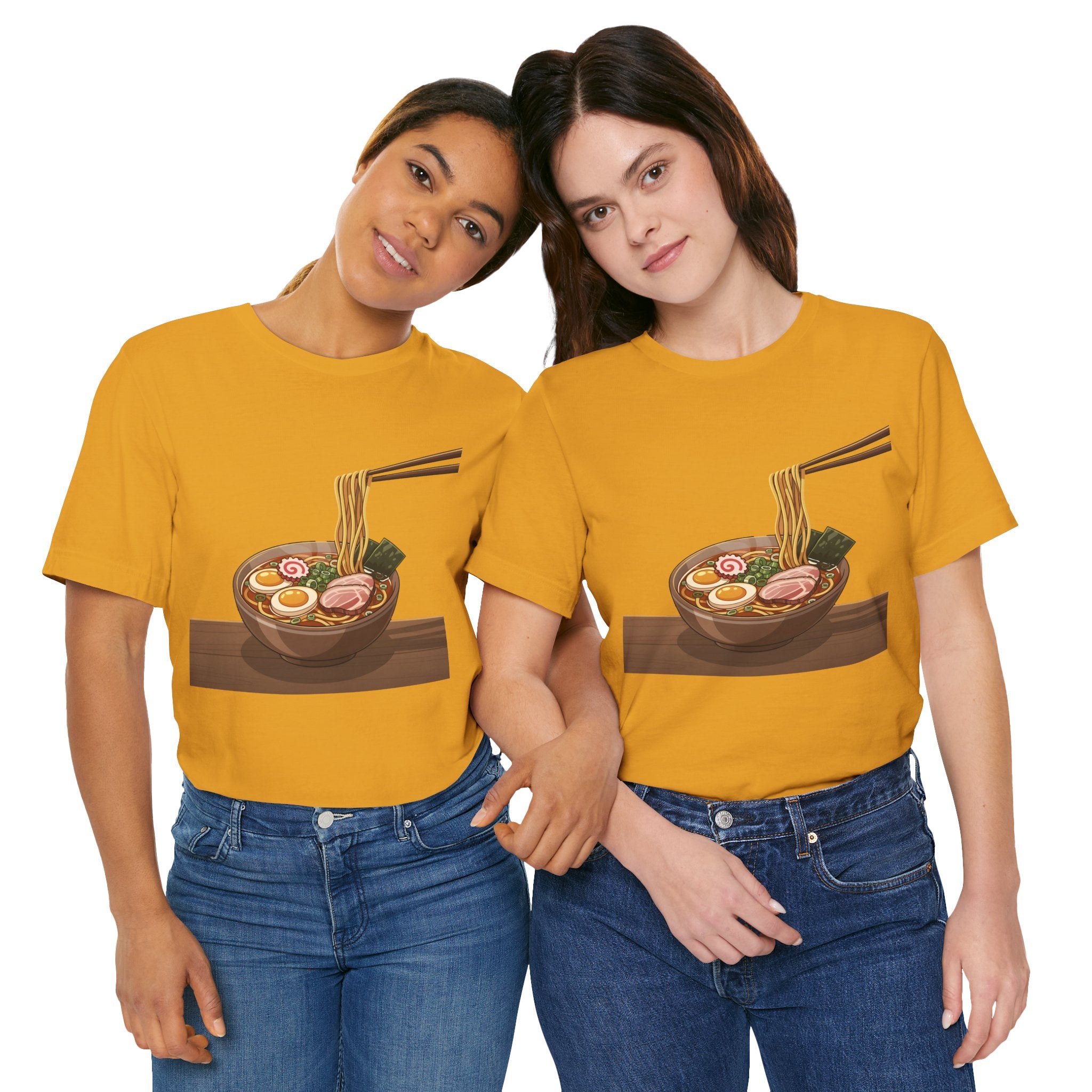 Ramen Bowl Graphic Tee – Chopsticks & Noodles Japanese Food T-Shirt