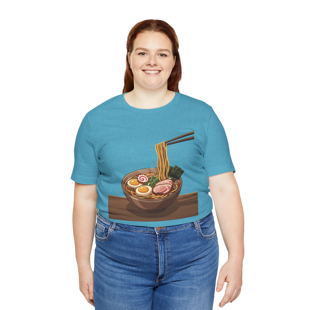 Ramen Bowl Graphic Tee – Chopsticks & Noodles Japanese Food T-Shirt