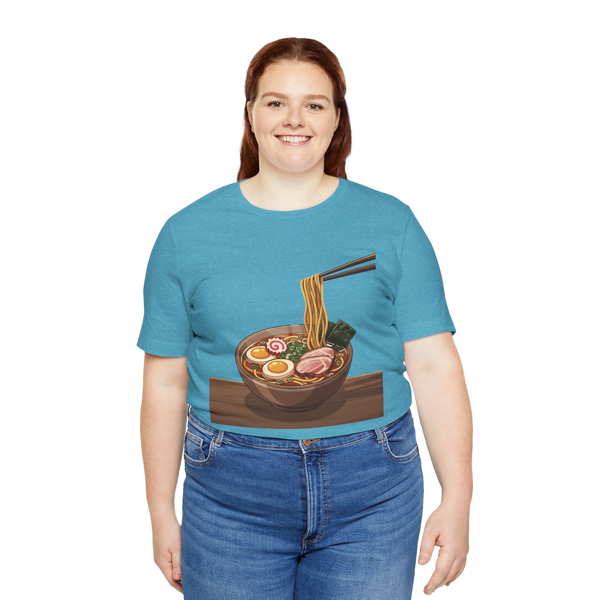 Ramen Bowl Graphic Tee – Chopsticks & Noodles Japanese Food T-Shirt