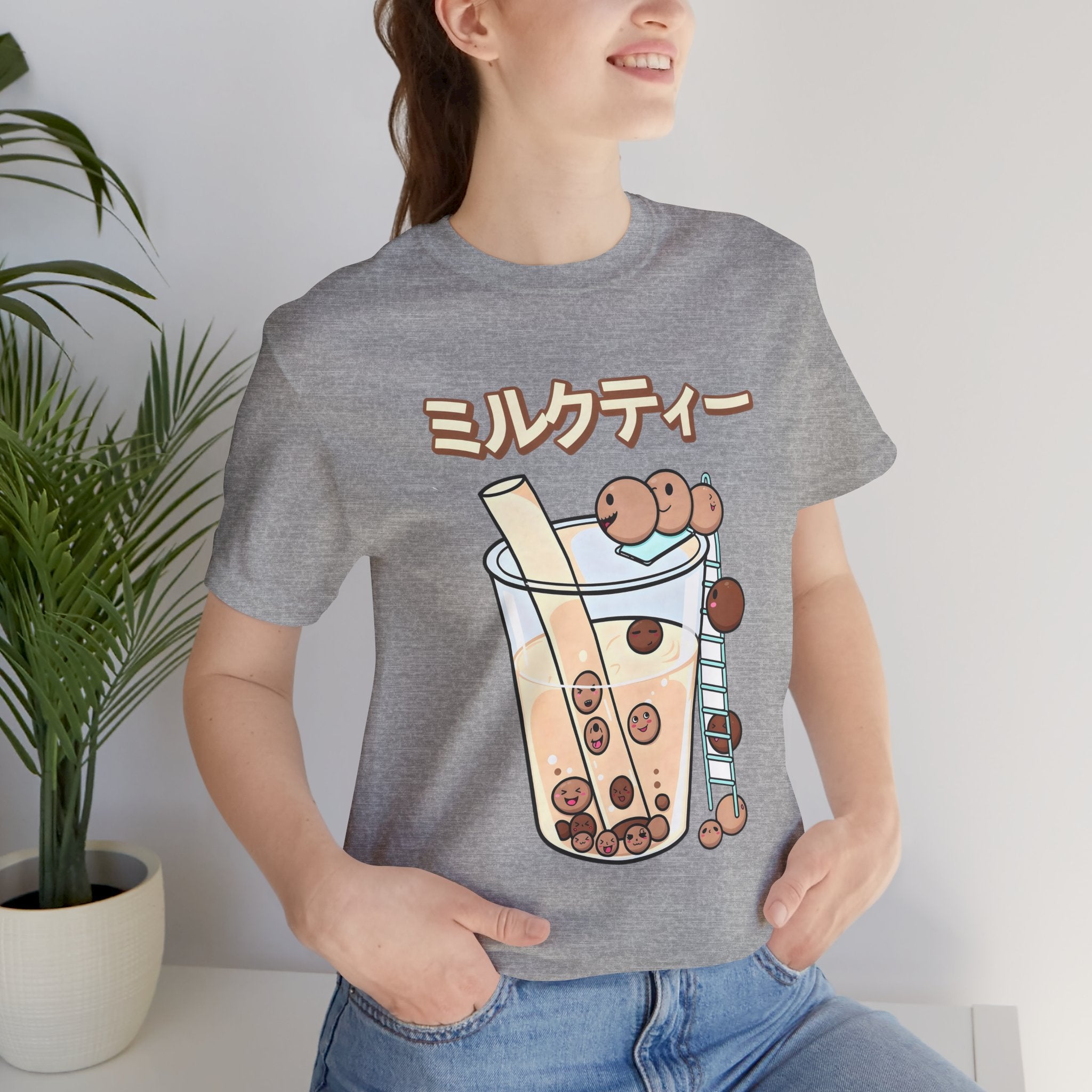 Boba Milk Tea T‑Shirt – ミルクティー Bubble Tea Graphic Tee
