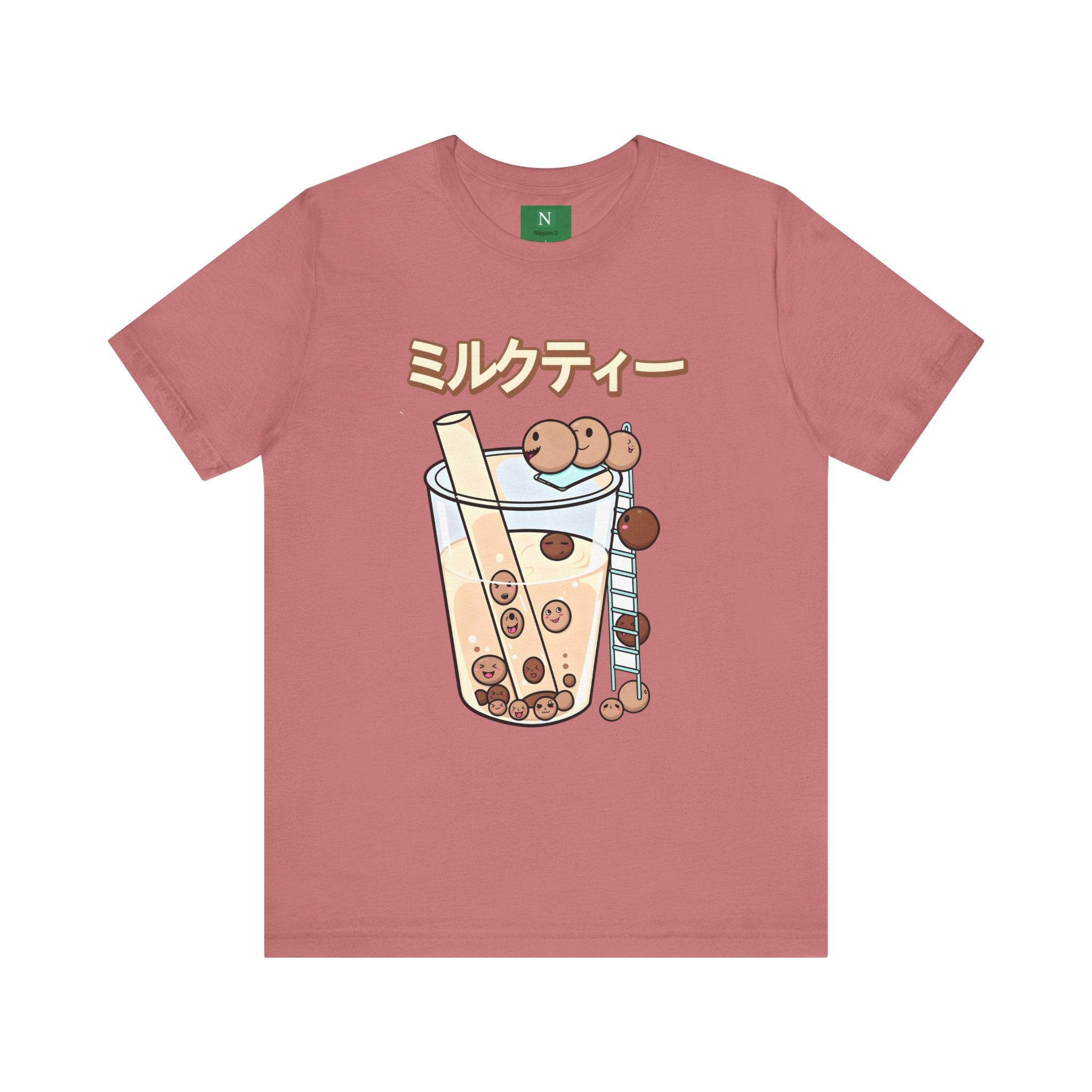 Boba Milk Tea T‑Shirt – ミルクティー Bubble Tea Graphic Tee