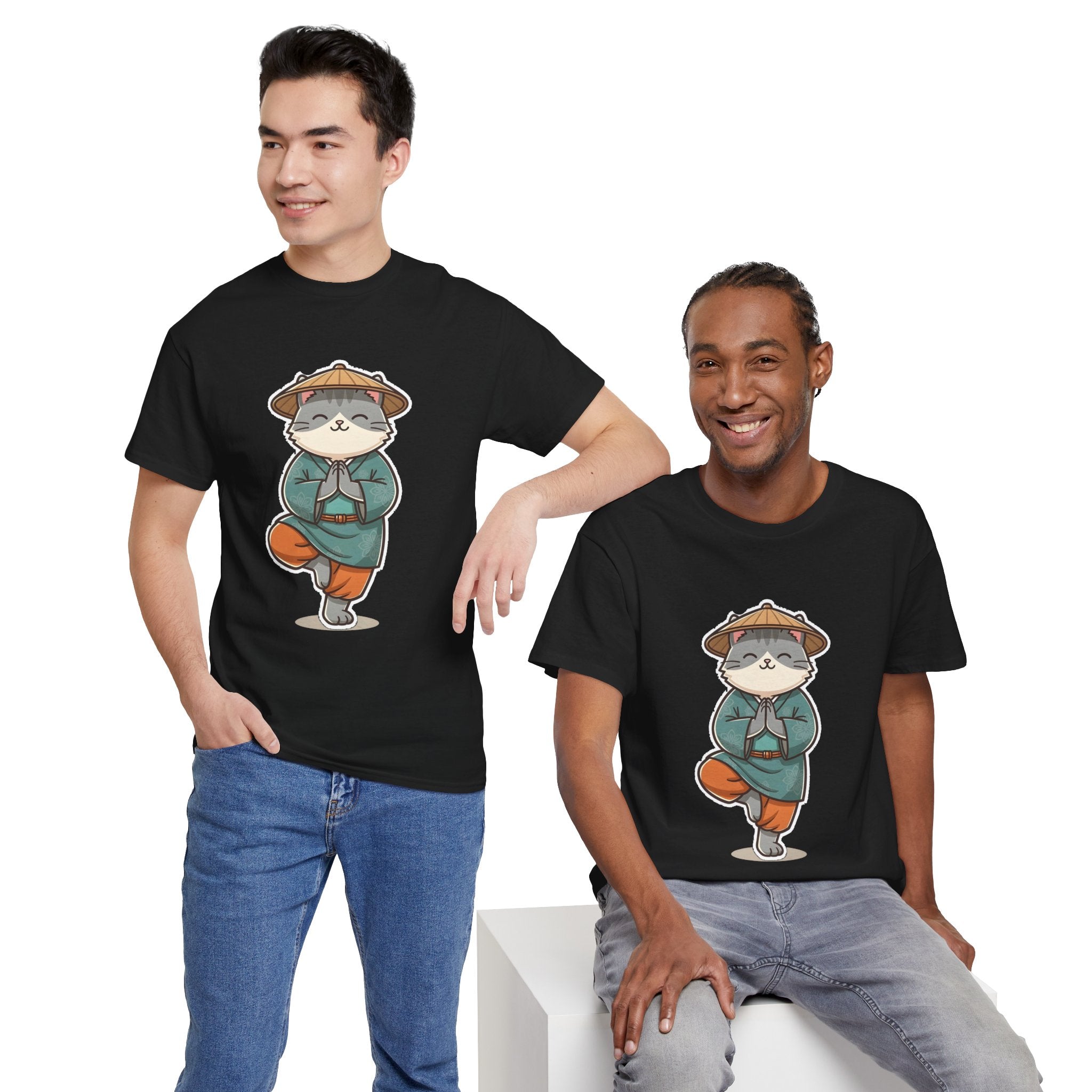 Meditating Cat Tee — Cute Zen Cat Yoga T-Shirt