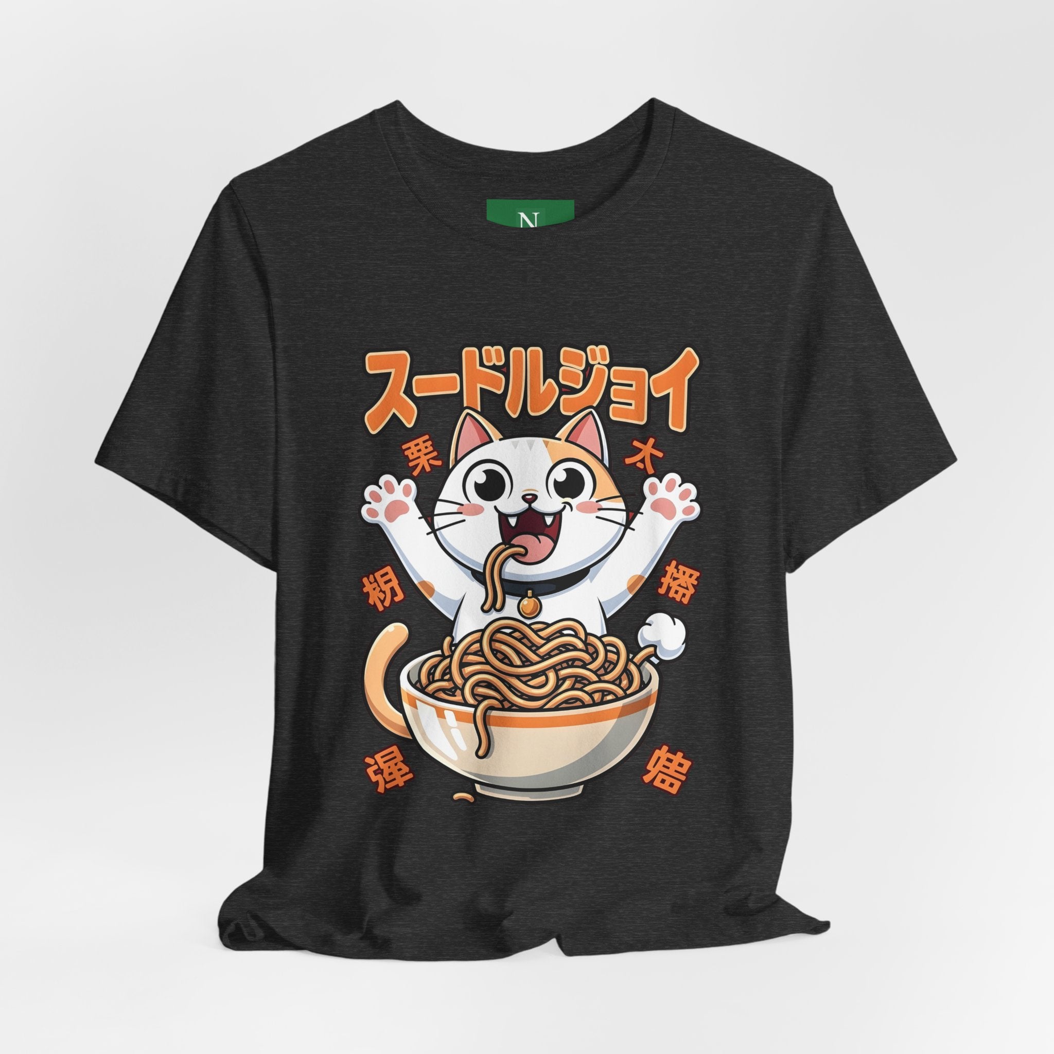 Ramen Cat Tee — Cute Japanese Noodle Graphic T-Shirt