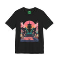 Japanese Pagoda Sunset Tee — Sakura Street Cat Graphic T-Shirt