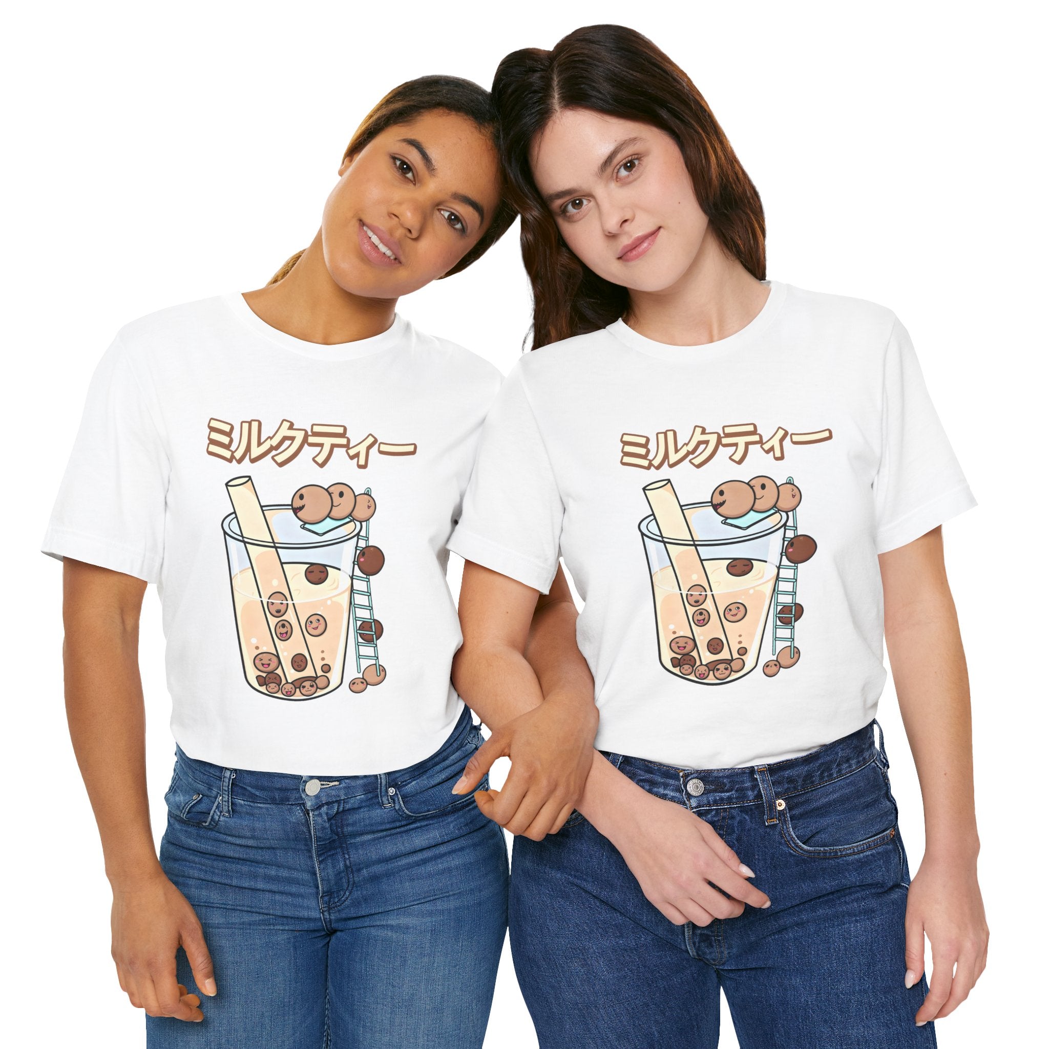 Boba Milk Tea T‑Shirt – ミルクティー Bubble Tea Graphic Tee