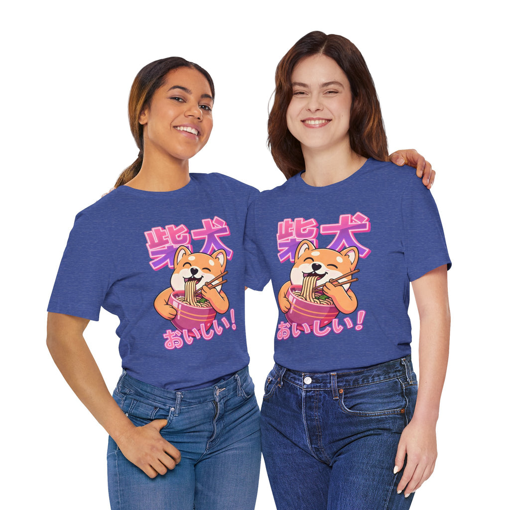 Shiba Inu Ramen Tee — おいしい! Cute Japanese Dog Noodle T-Shirt