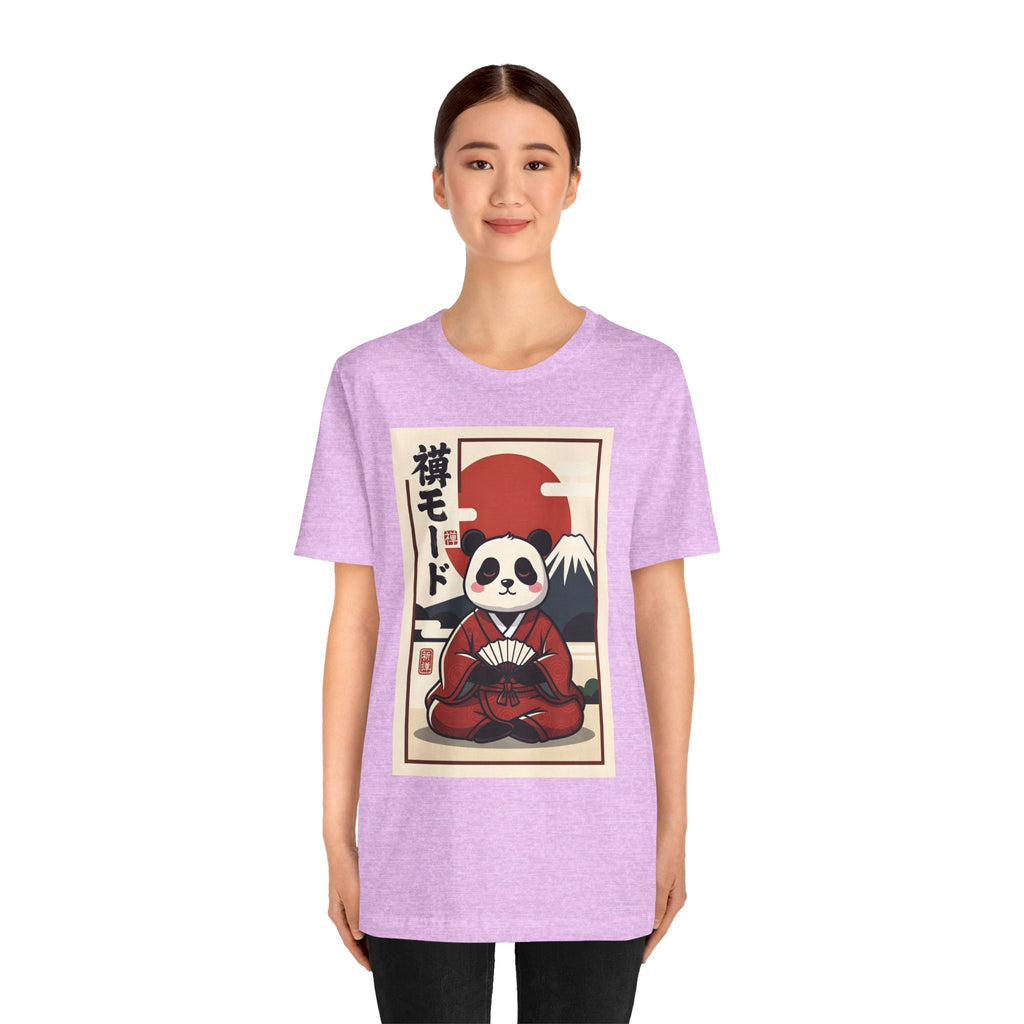 Panda Samurai Tee — Cute Japanese Ukiyo-e Style Graphic T-Shirt