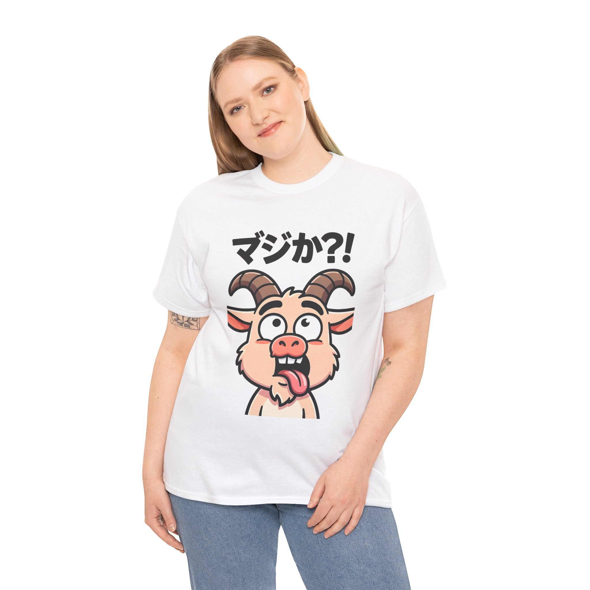 Goat Shock T-Shirt — マジか?! Funny Japanese Cartoon Tee